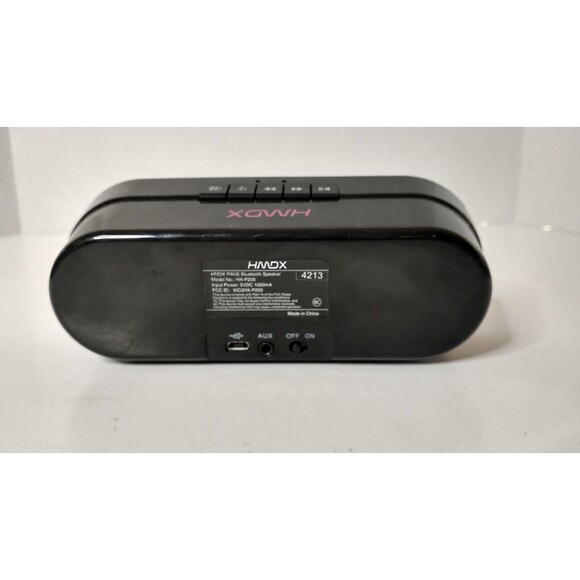 HMDX rave Portable rechargeable Bluetooth Speaker Pink Works Great - Picture 3 of 4